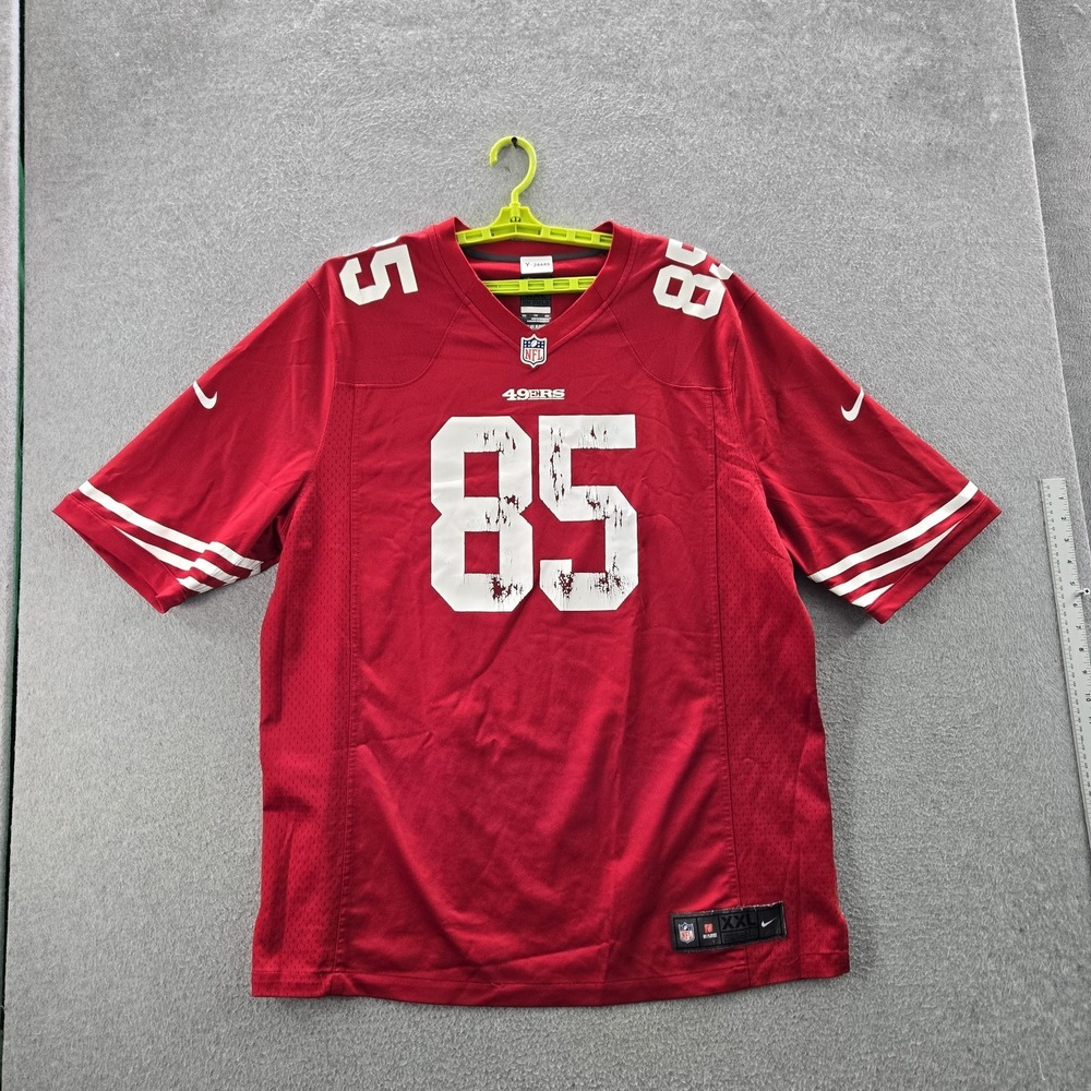 San Francisco 49ers Men Jersey XXL Red Nike Vernon Davis 85 READ